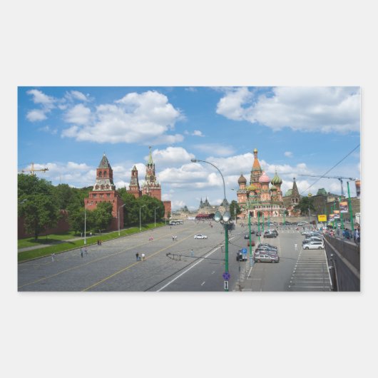 Sticker Rectangulaire Moscou Kremlin (Devant)