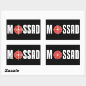 Sticker Rectangulaire Mossad (Feuille)