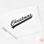 Sticker Rectangulaire Mot de conception de texte original CHRISTMAS (Enveloppe)