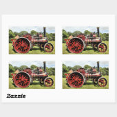 STICKER RECTANGULAIRE MOTEUR DE TRACTION VINTAGE (Feuille)