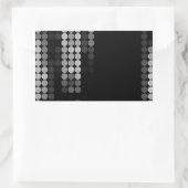 Sticker Rectangulaire Motif à points Nuances de gris (Sac)