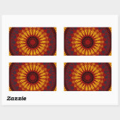 Sticker Rectangulaire Motif Abstrait (Feuille)