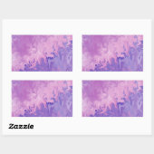 Sticker Rectangulaire Motif Abstrait de Marbre Liquide Violet (Feuille)