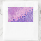 Sticker Rectangulaire Motif Abstrait de Marbre Liquide Violet (Sac)