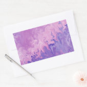 Sticker Rectangulaire Motif Abstrait de Marbre Liquide Violet (Enveloppe)