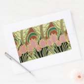 Sticker Rectangulaire Motif Art Nouveau #1 (Enveloppe)
