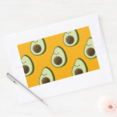 Sticker Rectangulaire Motif Avocado (Enveloppe)