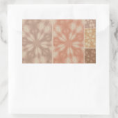 Sticker Rectangulaire Motif Brown rose beige (Sac)