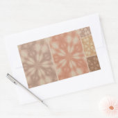 Sticker Rectangulaire Motif Brown rose beige (Enveloppe)