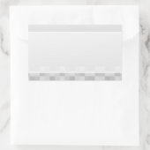Sticker Rectangulaire Motif Carré gris clair et blanc. (Sac)