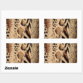 Sticker Rectangulaire Motif Cheetah (Feuille)