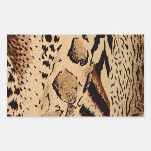 Sticker Rectangulaire Motif Cheetah