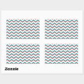 Sticker Rectangulaire Motif Chevron Sud-Ouest (Feuille)