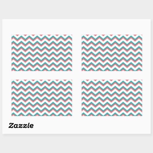 Sticker Rectangulaire Motif Chevron Sud-Ouest (Feuille)