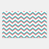 Sticker Rectangulaire Motif Chevron Sud-Ouest (Devant)
