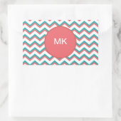 Sticker Rectangulaire Motif Chevron Sud-Ouest (Sac)