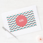 Sticker Rectangulaire Motif Chevron Sud-Ouest (Enveloppe)