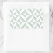 Sticker Rectangulaire Motif de cube géométrique cool Mint (Sac)