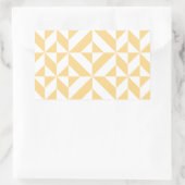 Sticker Rectangulaire Motif de cube géométrique Pale Melon (Sac)