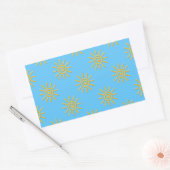 Sticker Rectangulaire motif de dessin 3D Jaune Sun (Enveloppe)