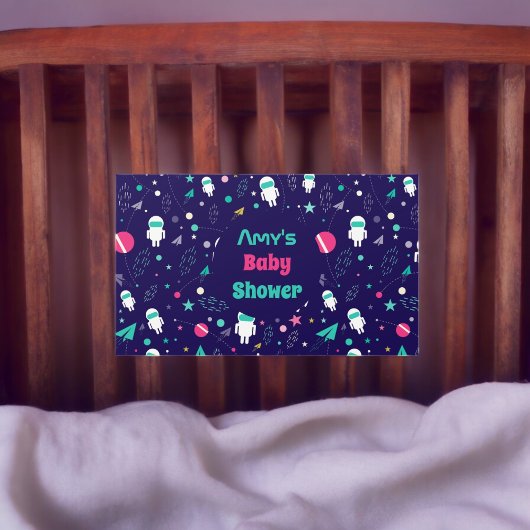 Sticker Rectangulaire Motif de dessin de l'astronaute spatial