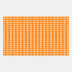 Sticker Rectangulaire Motif de diamants orange combiné par STaylor