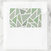 Sticker Rectangulaire Motif de mosaïque vert olive (Sac)