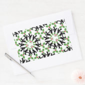 Sticker Rectangulaire Motif de Noël de caniche (Enveloppe)