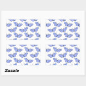 Sticker Rectangulaire Motif de papillon cosmique (Feuille)