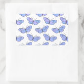 Sticker Rectangulaire Motif de papillon cosmique (Sac)