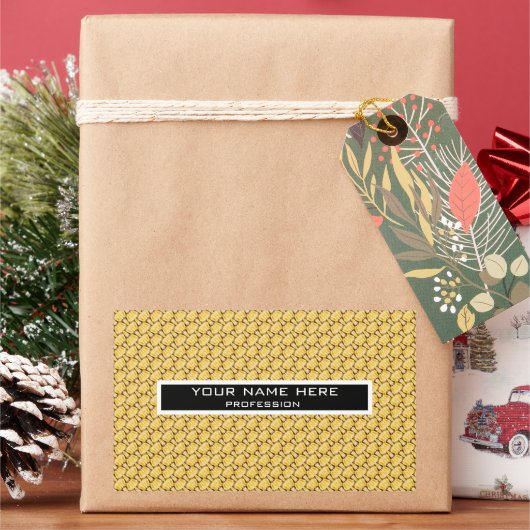 Sticker Rectangulaire Motif de pâtes (vacances)