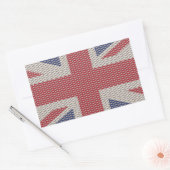 Sticker Rectangulaire Motif de pêche du pavillon Union Jack (Enveloppe)
