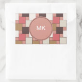 Sticker Rectangulaire Motif de pesage citrouille (Sac)