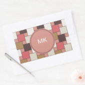 Sticker Rectangulaire Motif de pesage citrouille (Enveloppe)