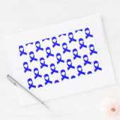 Sticker Rectangulaire Motif de ruban bleu (Enveloppe)