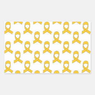 Sticker Rectangulaire Motif de ruban d'or