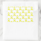 Sticker Rectangulaire Motif de ruban jaune (Sac)