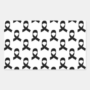 Sticker Rectangulaire Motif de ruban noir