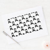 Sticker Rectangulaire Motif de ruban noir (Enveloppe)