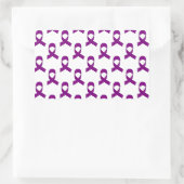 Sticker Rectangulaire Motif de ruban violet (Sac)