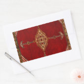 Sticker Rectangulaire Motif de tapis persan (Enveloppe)