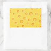 Sticker Rectangulaire Motif de texture au fromage suisse (Sac)