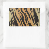 Sticker Rectangulaire Motif de tigre (Sac)