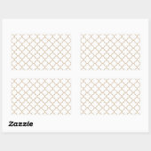 Sticker Rectangulaire Motif de trèfle 1 sable (Feuille)