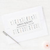 Sticker Rectangulaire Motif des pointes de main sur mesure Seamstress (Enveloppe)