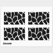 Sticker Rectangulaire Motif d'impression Giraffe. Design poster de anima (Feuille)