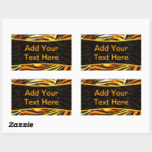 Sticker Rectangulaire Motif d'impression personnalisé (Feuille)