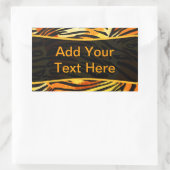 Sticker Rectangulaire Motif d'impression personnalisé (Sac)
