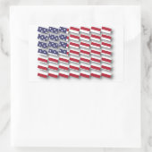 Sticker Rectangulaire MOTIF d'indicateur multisection USA (Sac)