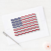 Sticker Rectangulaire MOTIF d'indicateur multisection USA (Enveloppe)